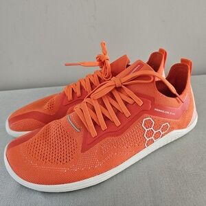 VIVO Primus Lite Knit Womens Orange Barefoot Shoes, Sneakers